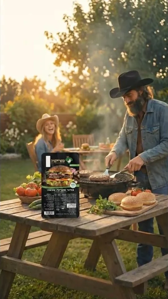 ההמבורגר של מרינה, הכי גלילי, הכי טבעי, והכי טעים! להשיג במקפיאים של רשתות השיווק
