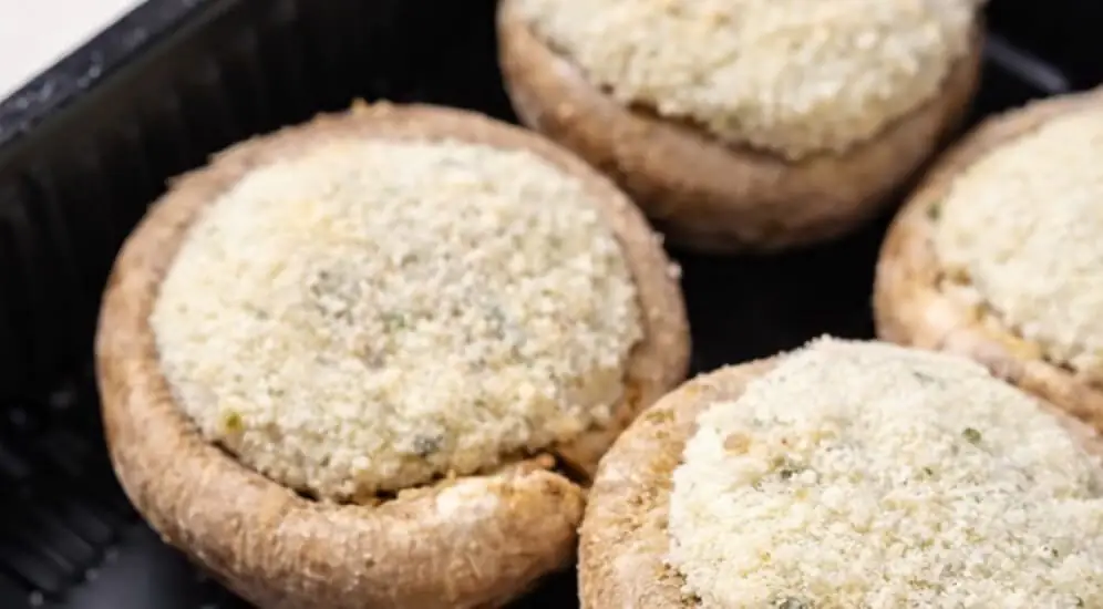 פטריות ממולאות בגבינה טבעונית